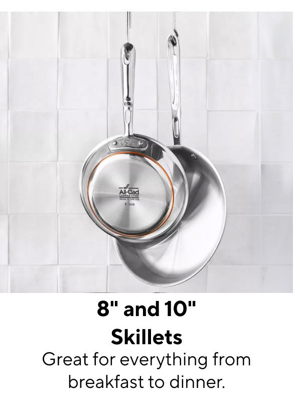 All-Clad D3 Stainless Steel Nonstick Skillets, 8