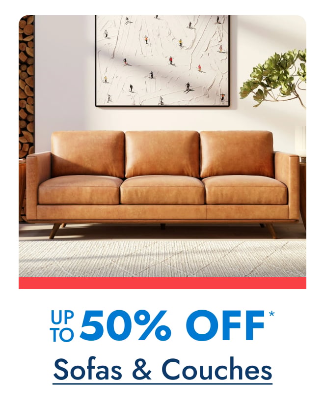 Sofas & Couches - Up to 50% Off