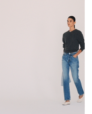 Cynthia High Rise Straight Jeans