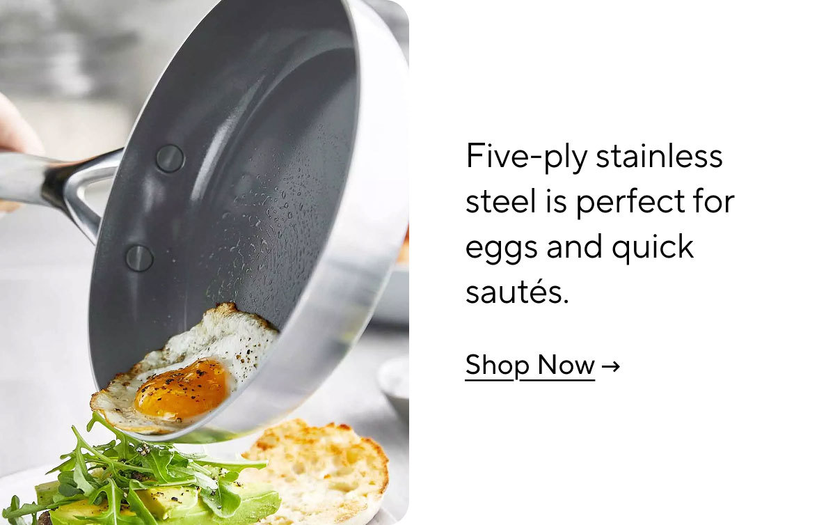 GreenPan GP5 Stainless Steel Skillet, 8