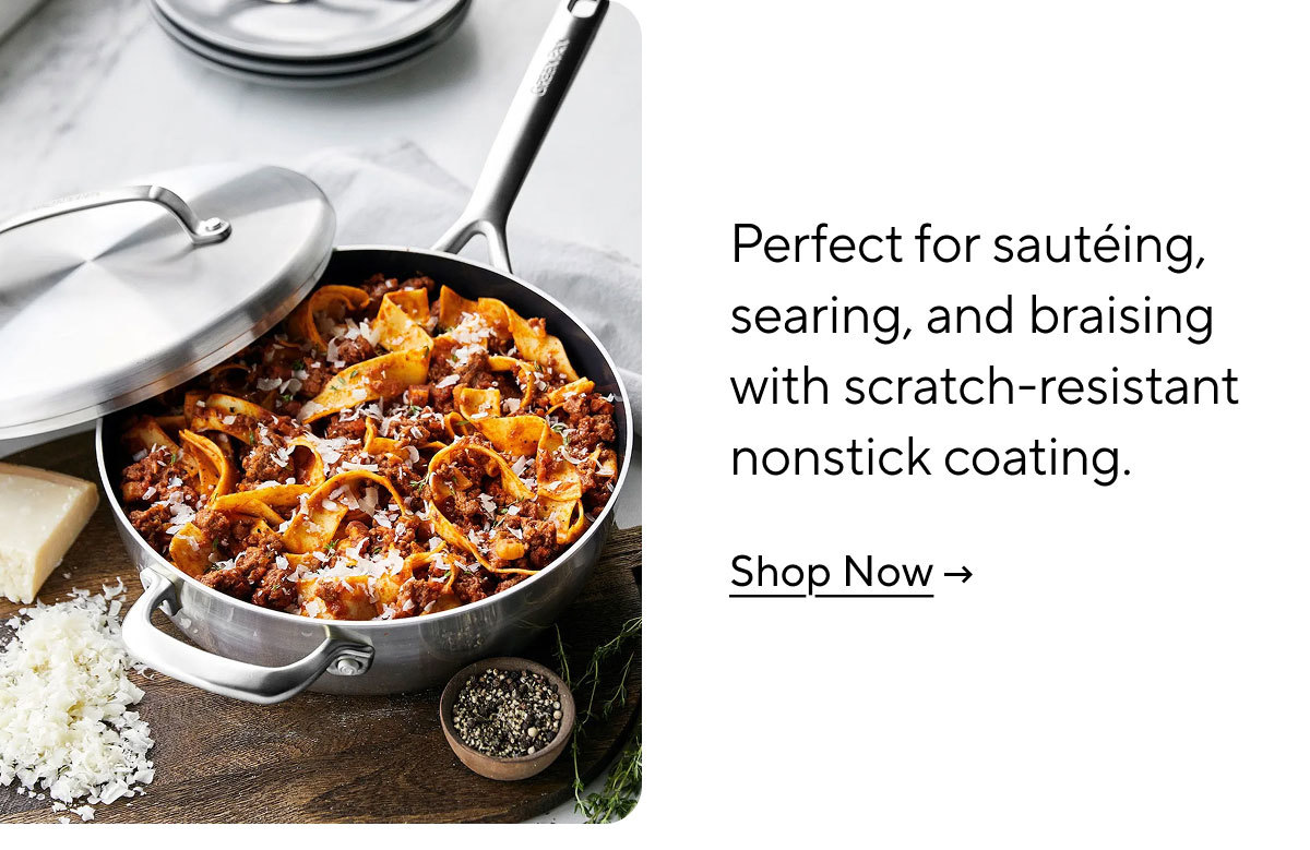 GreenPan Stainless Steel Valencia Pro Ceramic Nonstick Sauté Pan 