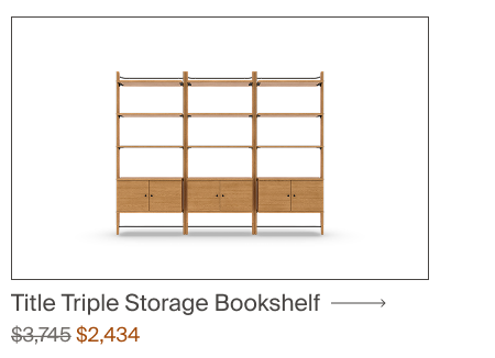 The Title Triple Storage Bookshelf
