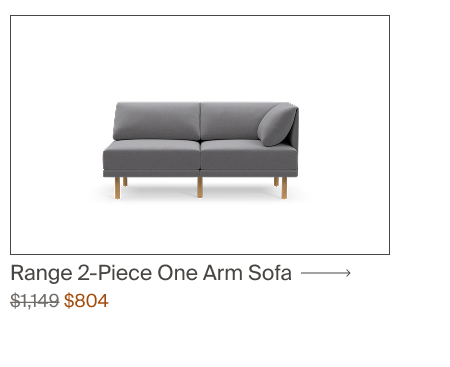 The Range 2-Piece One Arm Sofa