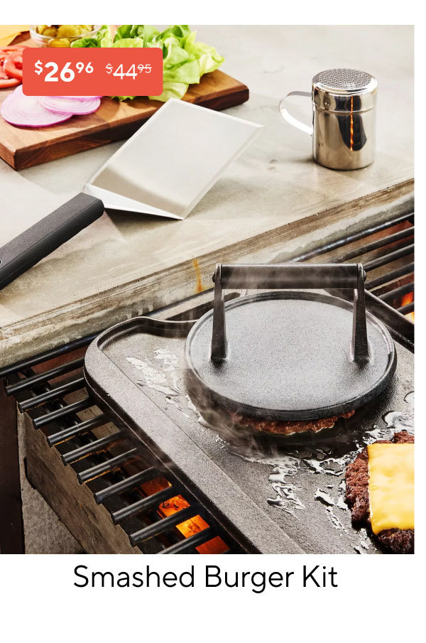 Sur la table Smashed Burger Kit