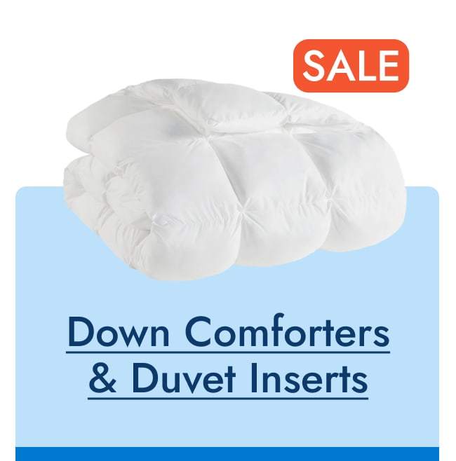 Save on Down Comforters & Duvet Inserts