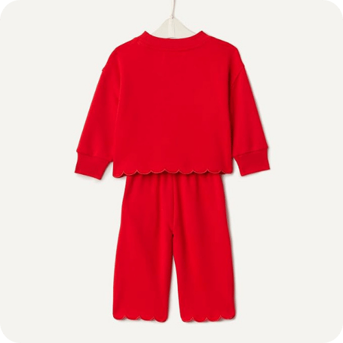 Amazon x Sofia Grainge scalloped sweatsuit