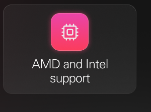 AMD and Intel support