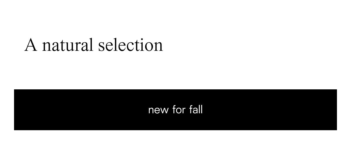 new for fall