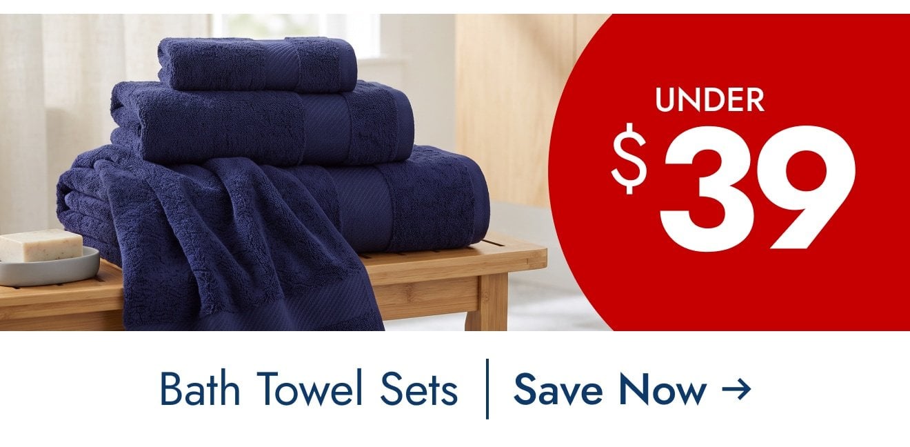 Bath Towel Sets Under $39