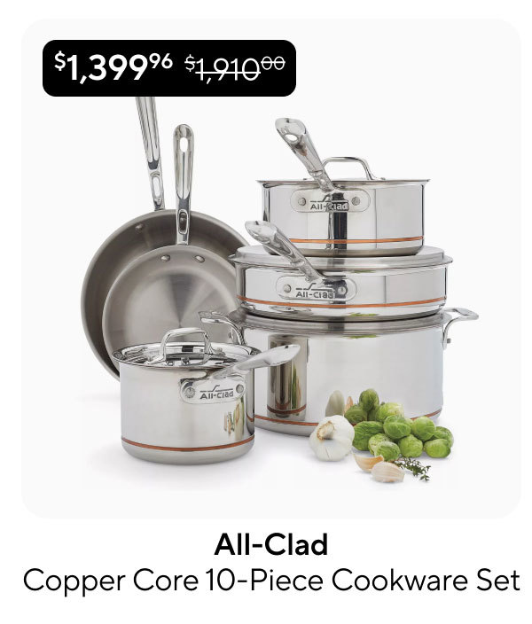 All-Clad Copper Core 10-Piece Cookware Set