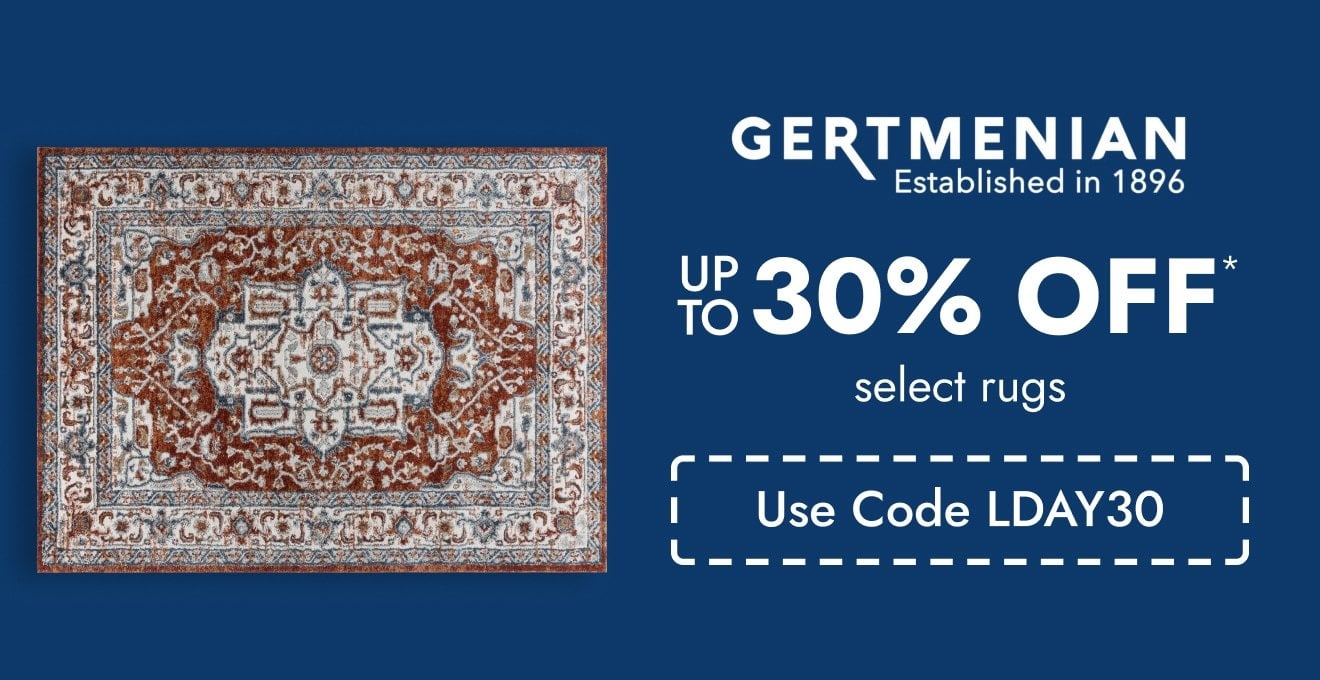 Up to 30% off select Rugs by Gertmenian