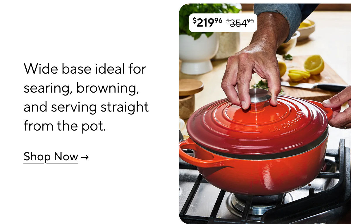 Le Creuset Signature Round Wide Dutch Oven, 3.5 qt.