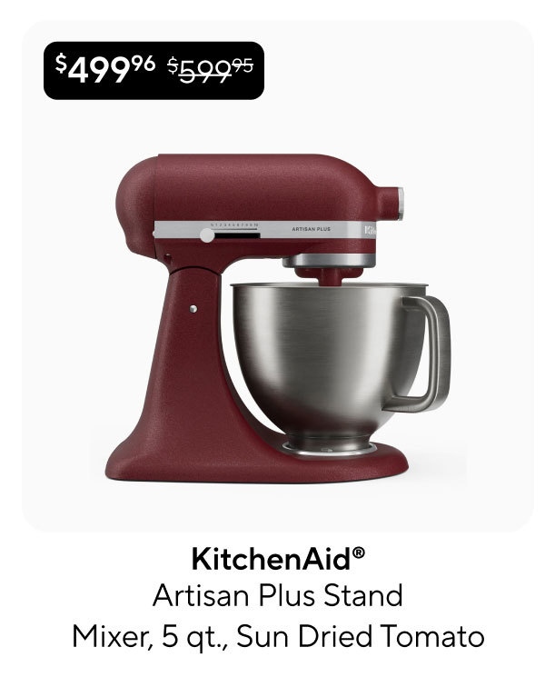 KitchenAid® Artisan Plus Stand Mixer, 5 qt., Tomato