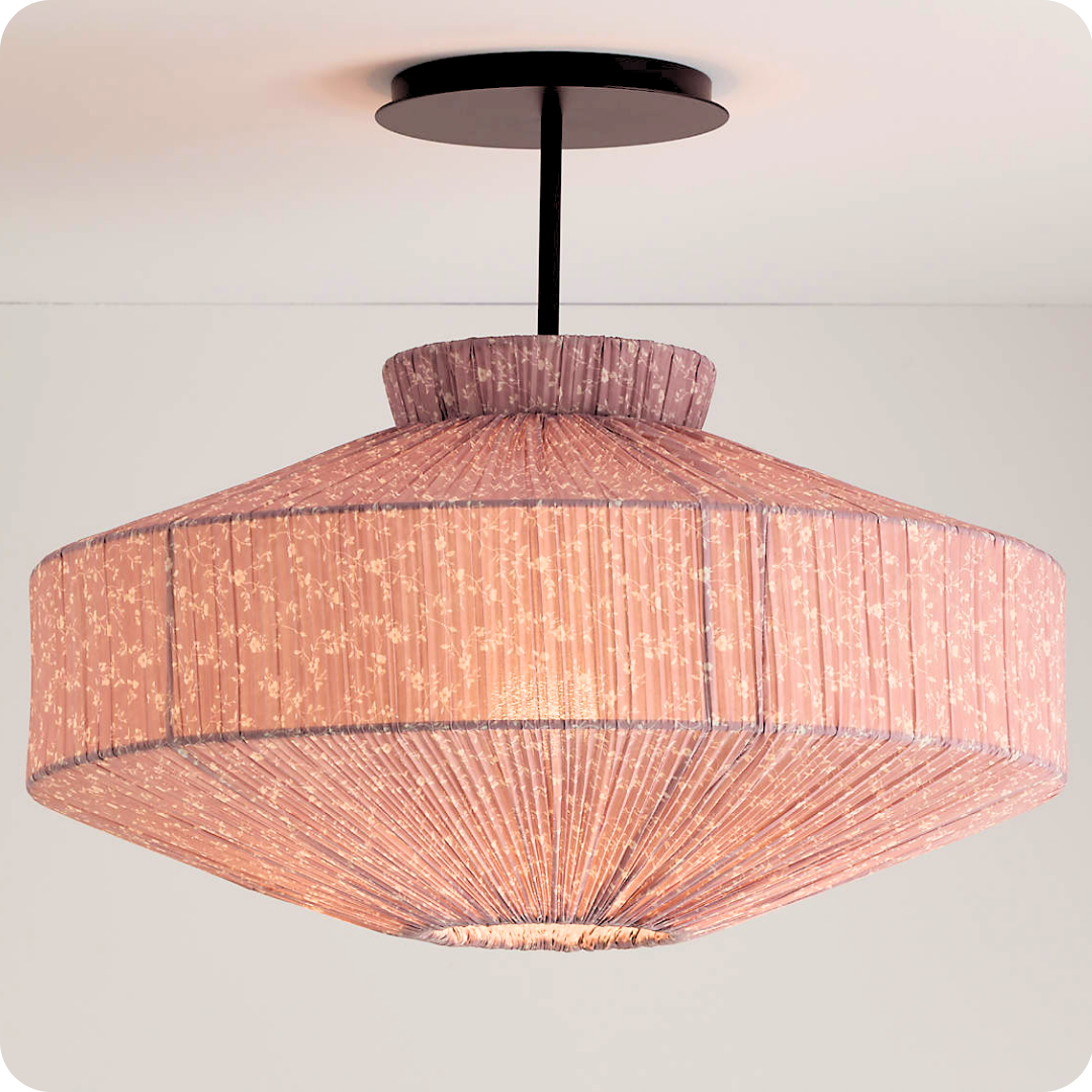Remy Pendant Floral Print Canopy Kids Ceiling Light