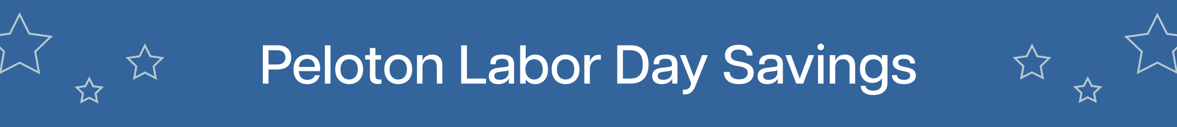 Peloton Labor Day Savings