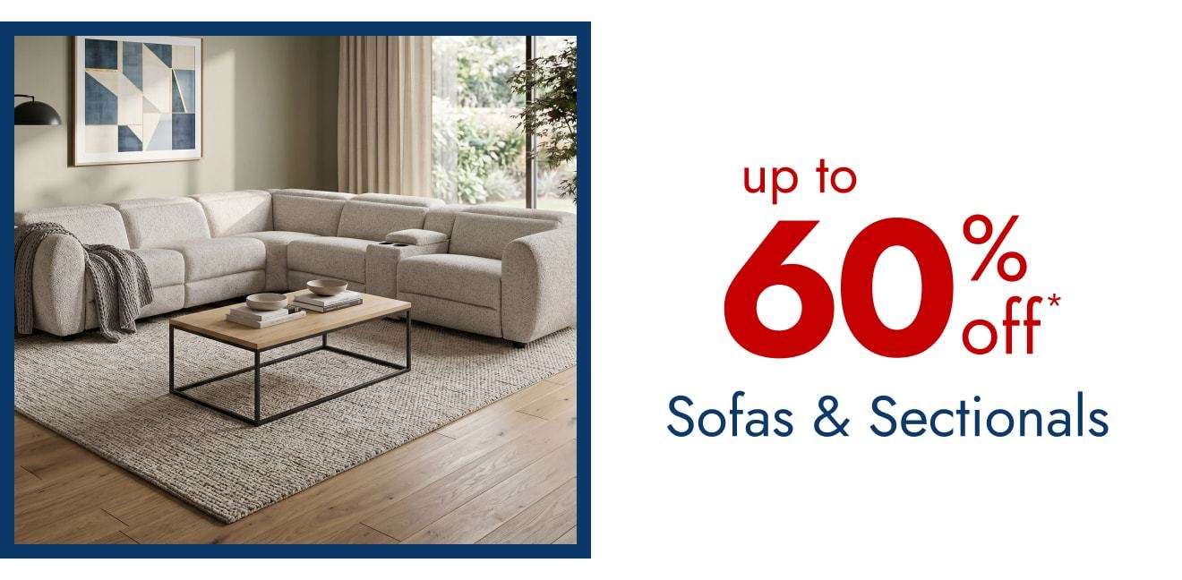 Sofas & Sectionals - Up to 60% off