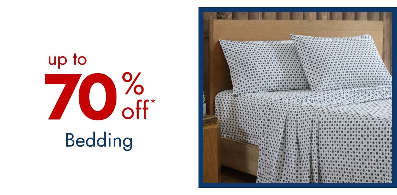 Bedding - Up to 70% Off