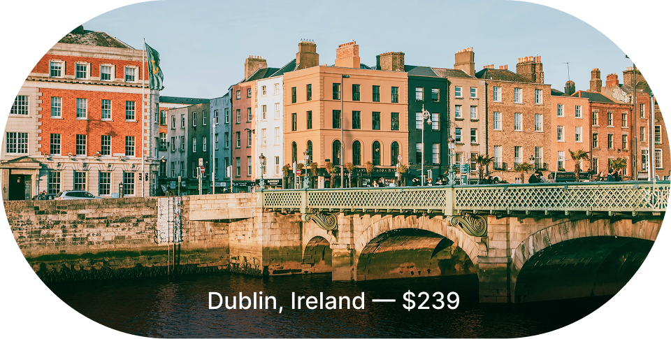 Dublin mistake fare - $239