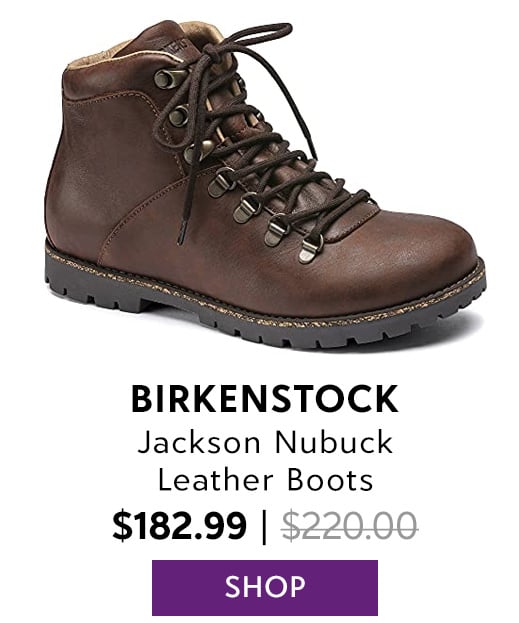 Birkenstock Jackson Nubuck Leather Dark Brown