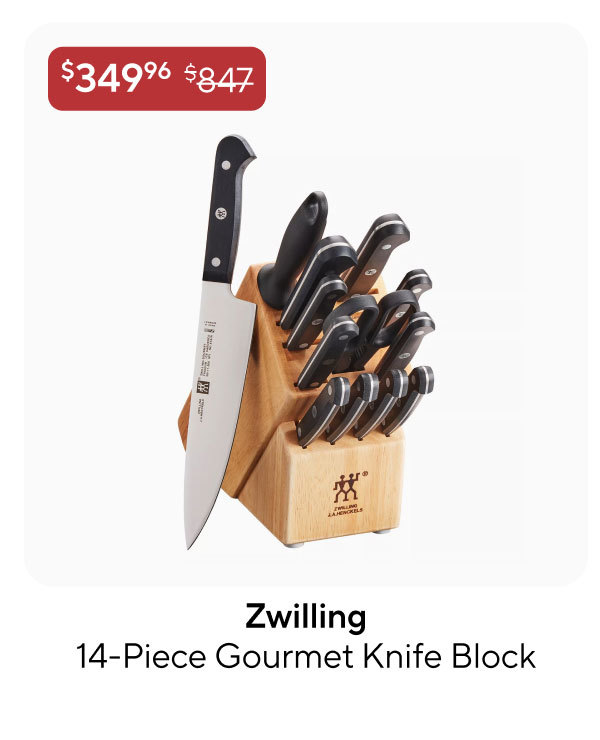 Zwilling J.A. Henckels 14-Piece Gourmet Knife Block