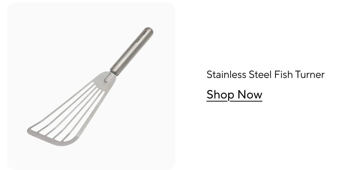 Sur la table Stainless Steel Fish Turner