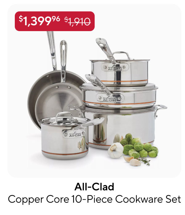 All-Clad Copper Core 10-Piece Cookware Set