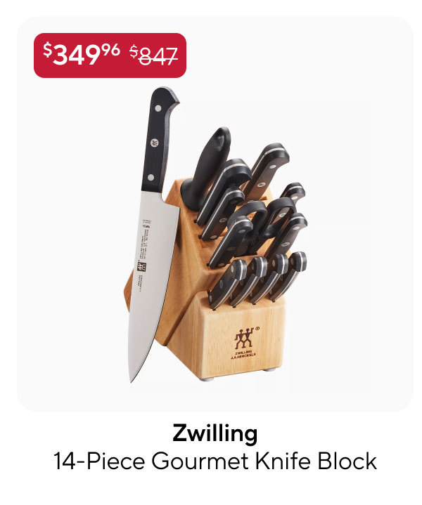 Zwilling J.A. Henckels 14-Piece Gourmet Knife Block