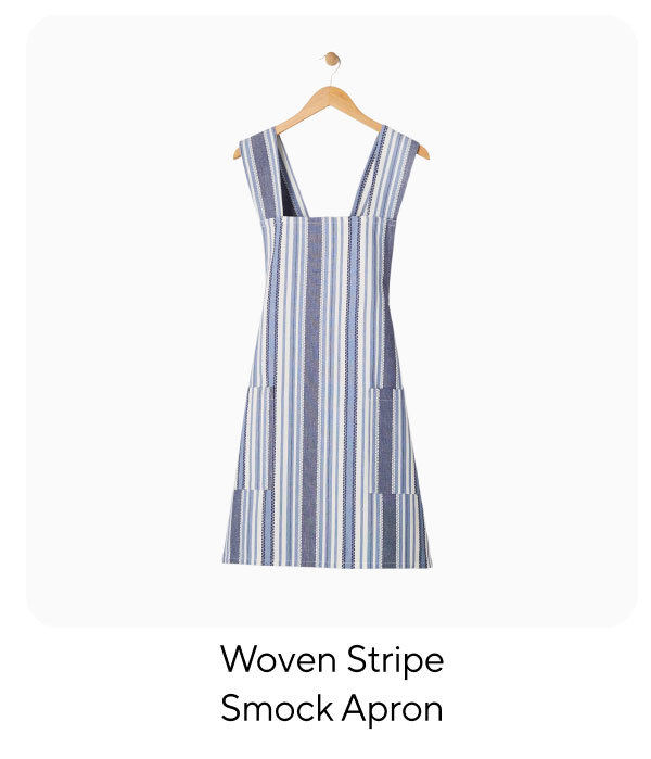 Sur la table Woven Stripe Smock Apron