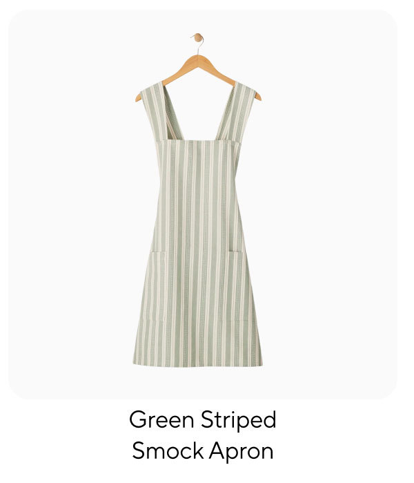 Sur la table Striped Smock Apron