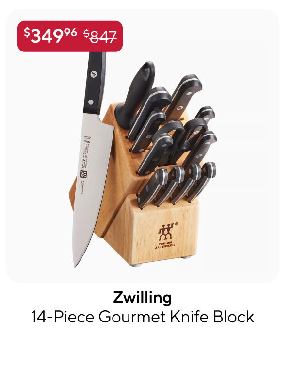 Zwilling J.A. Henckels 14-Piece Gourmet Knife Block