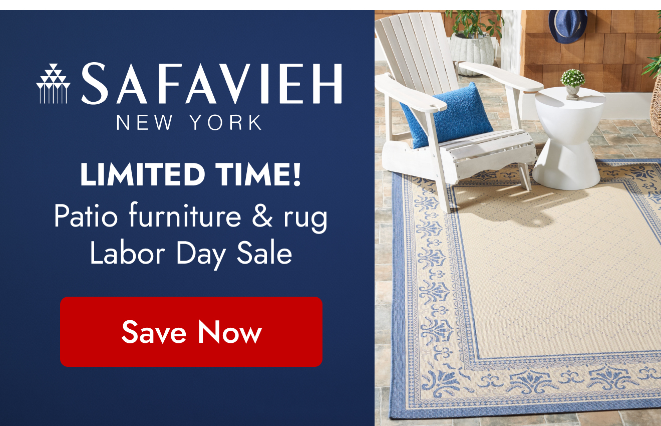 Safavieh: Limited Time! Patio Furniture & Rug Labor Day Sale