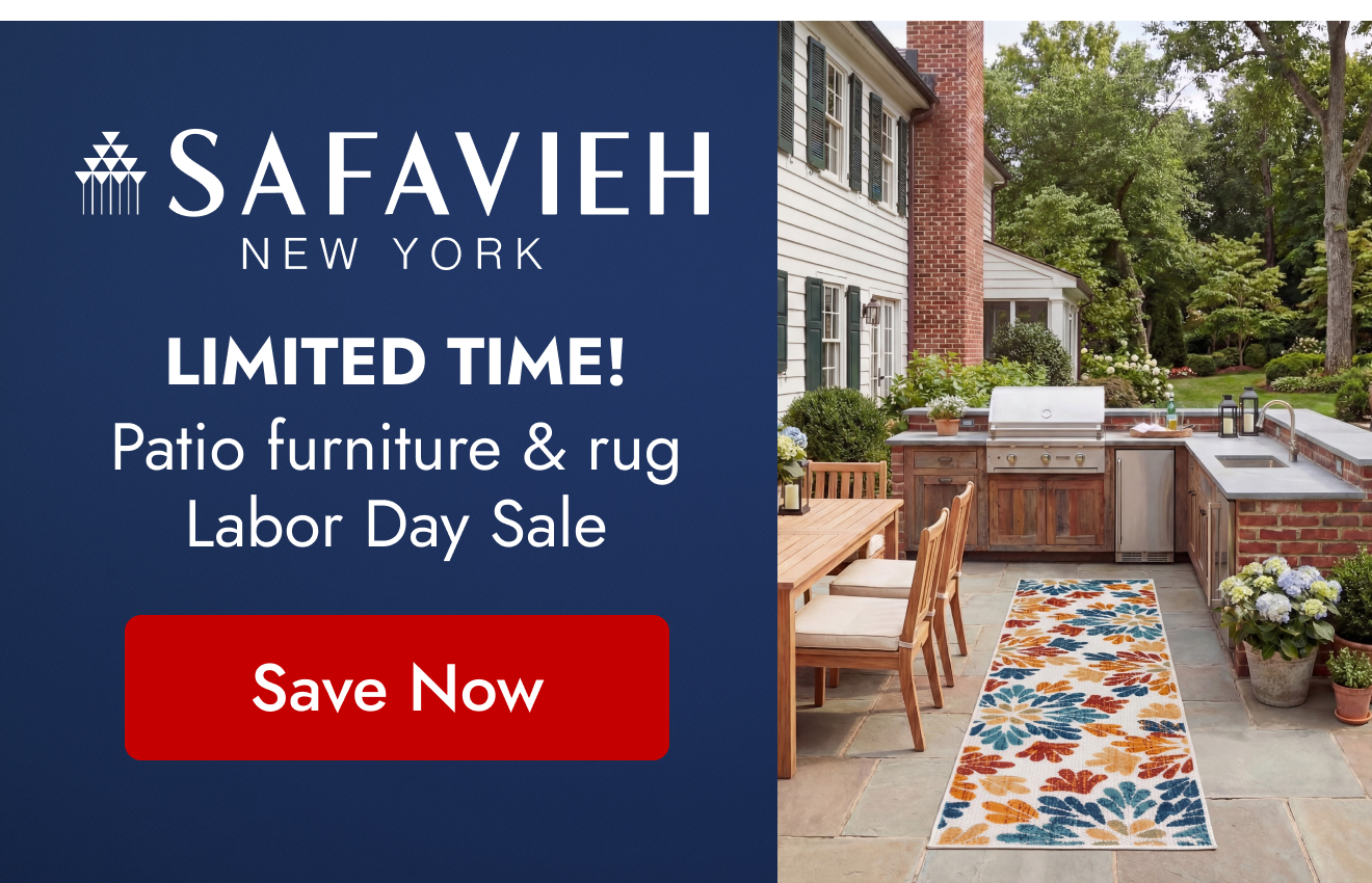Safavieh: Limited Time! Patio Furniture & Rug Labor Day Sale