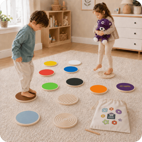 ComfyBumpy wooden stepping stones