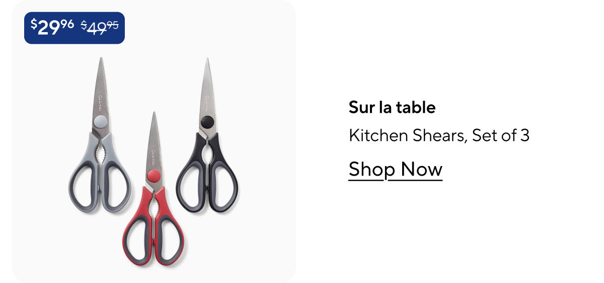 Sur la table Kitchen Shears, Set of 3