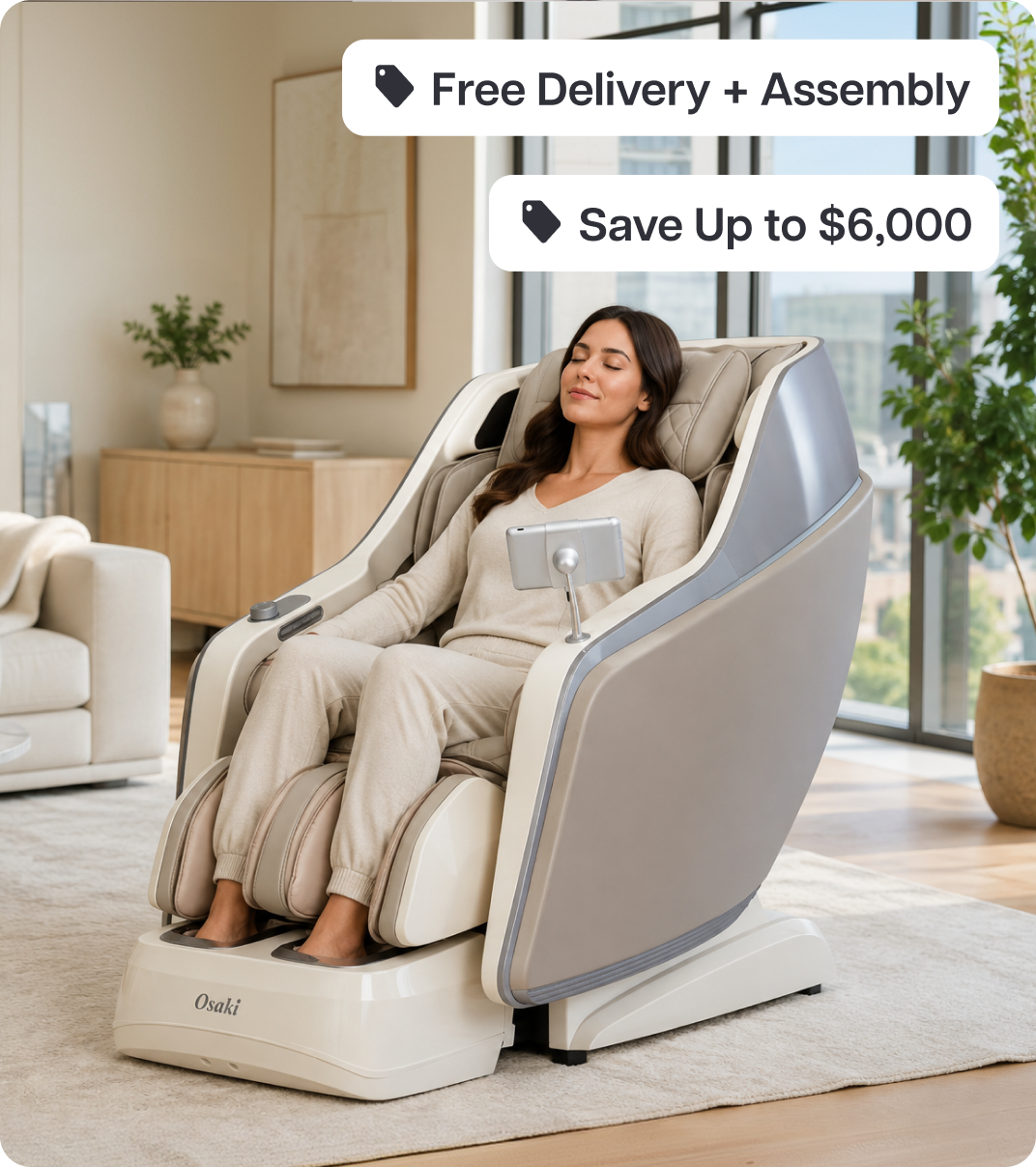 Free Delivery + Assembly. Save Up to $6,000
