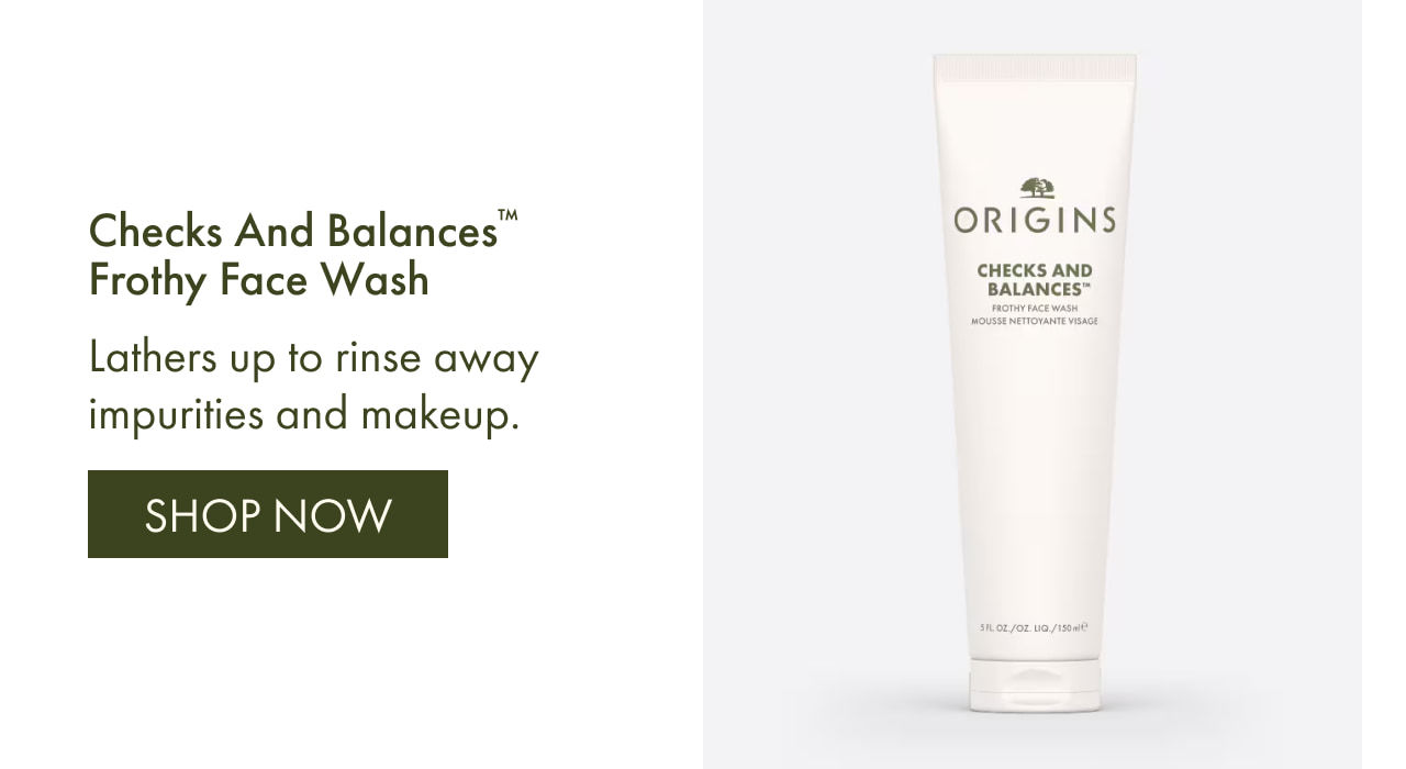 Checks And Balances™ Frothy Face Wash | Lathers up to rinse away impurities and makeup. | SHOP NOW