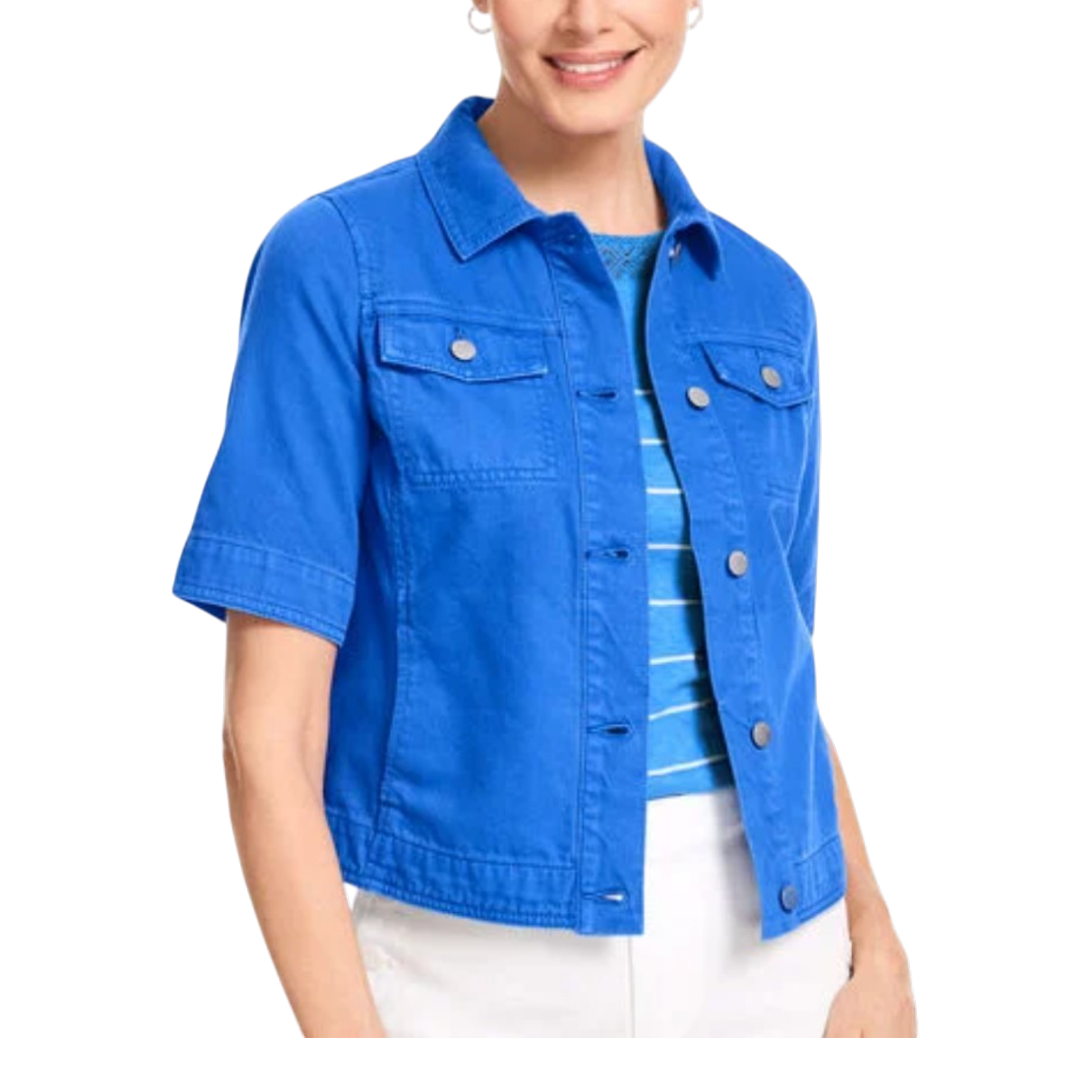 Talbots Women’s Short-Sleeve Jean Jacket