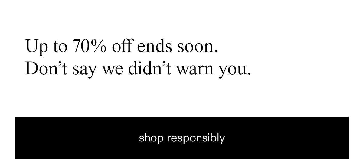 Sale ends soon