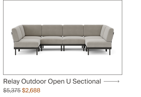 Relay Outdoor 6-Piece Open U Sectional