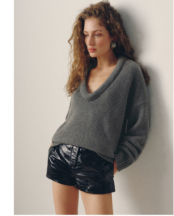 Jonie Cashmere Oversized Scoop Neck
