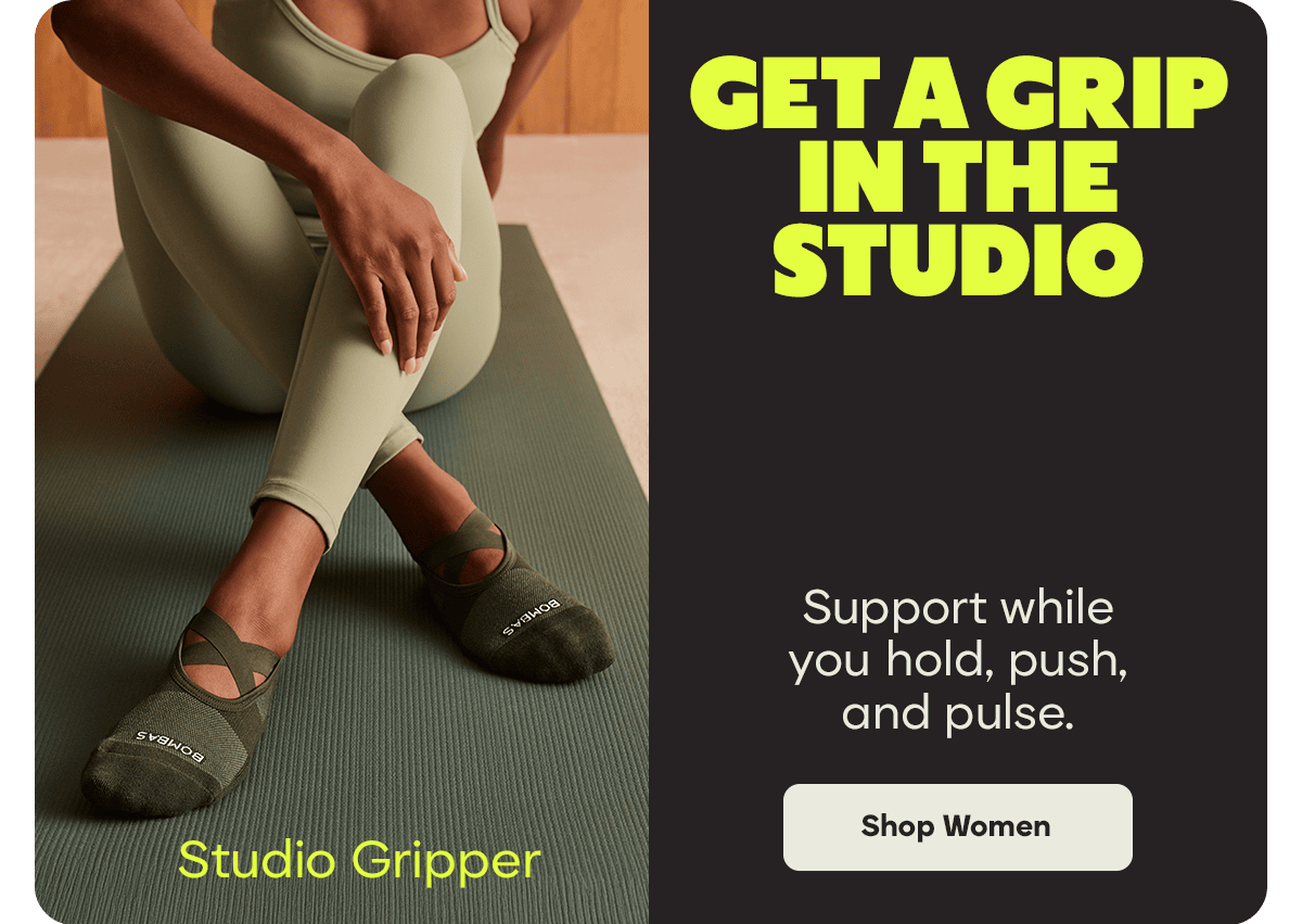 GET A GRIP IN THE STUDIO. Support while you hold, push, and pulse. Shop Women. Studio Gripper