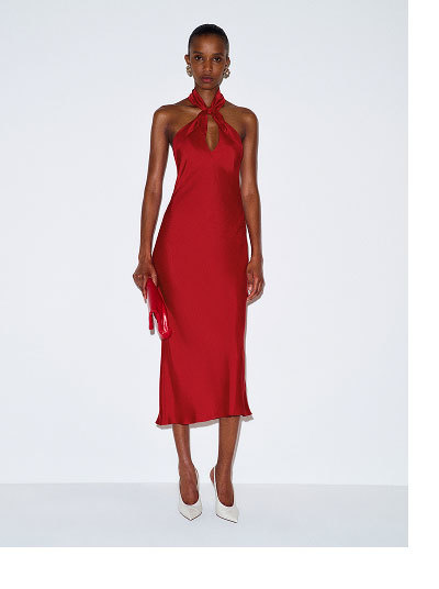 Meli Silk Twill Dress