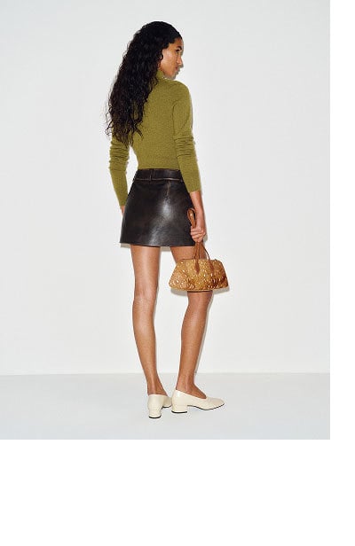 Veda Micah Leather Skirt