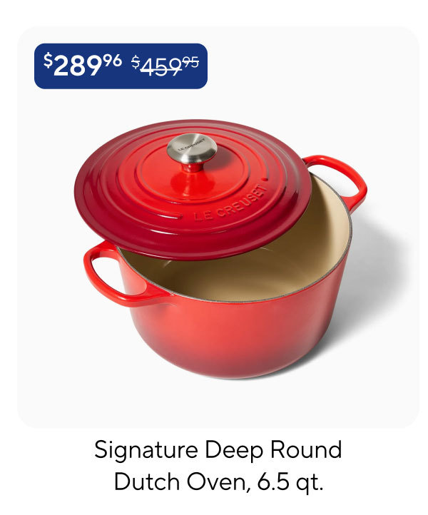 Le Creuset Signature Deep Round Dutch Oven, 6.5 qt.