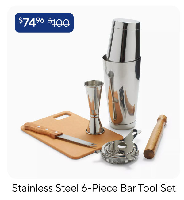 Stainless Steel 6-Piece Bar Tool Set