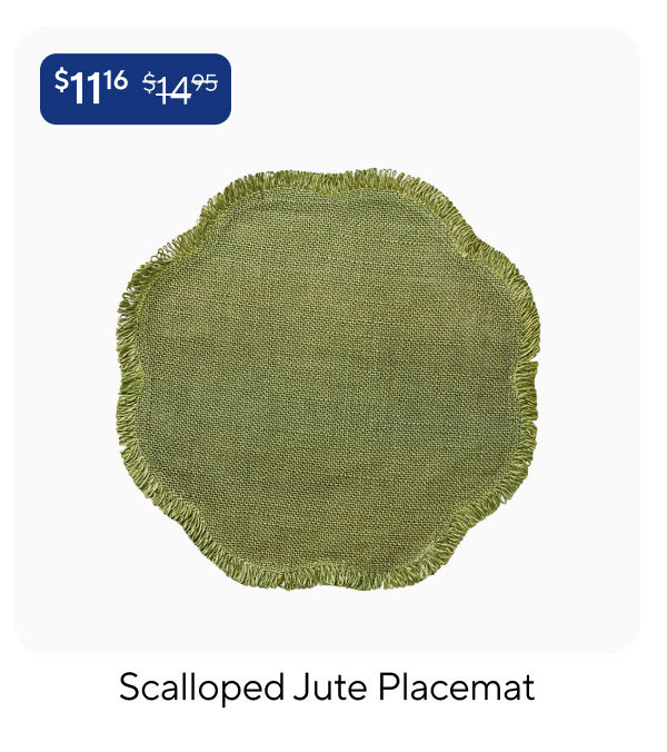 Scalloped Jute Placemat