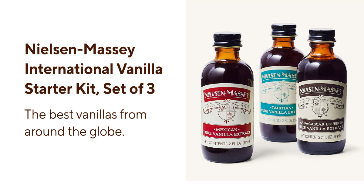 Nielsen-Massey International Vanilla Starter Kit, Set of 3