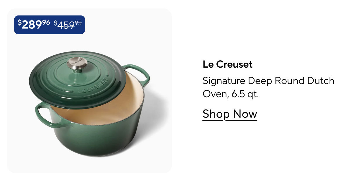 Le Creuset Signature Deep Round Dutch Oven, 6.5 qt.