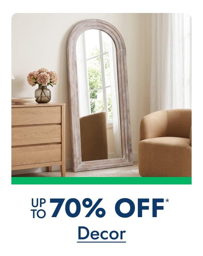 Decor up to 70% off