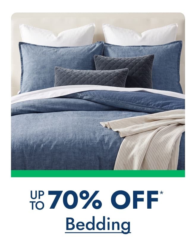 Bedding up to 70% off